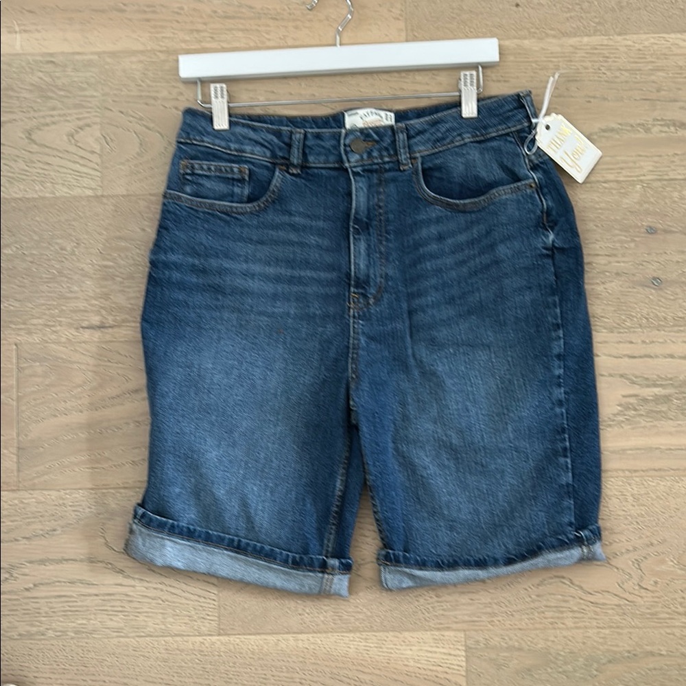 Fat Face Indigo Denim Bermuda Shorts